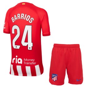 Fotbalové dresy Atlético Madrid Barrios 24 Dětské Domácí Dres 2023-24 Krátký Rukáv
